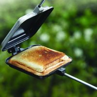 Guidesman 28” Cast Iron Square Pudgy Pie Maker – Camping Cooker W/ Recipes